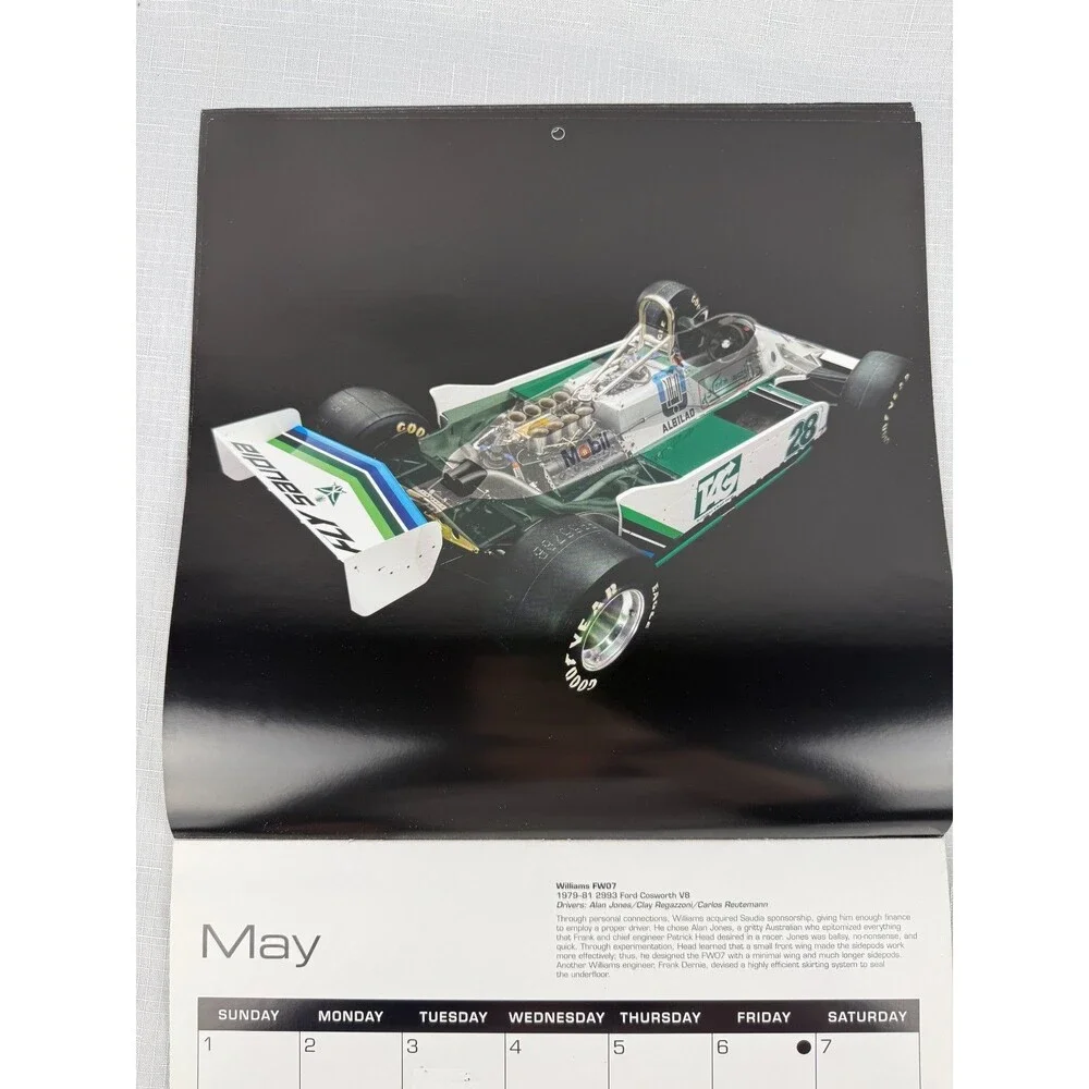 2016 the art of the formula 1 race car calendar
